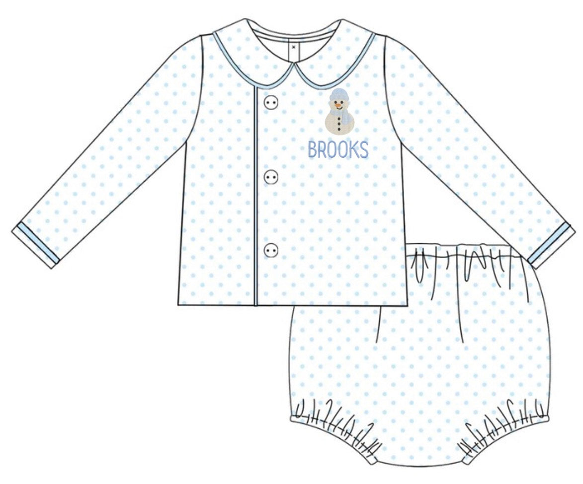 PRE-ORDER Boy Blue Bitty Dot Set