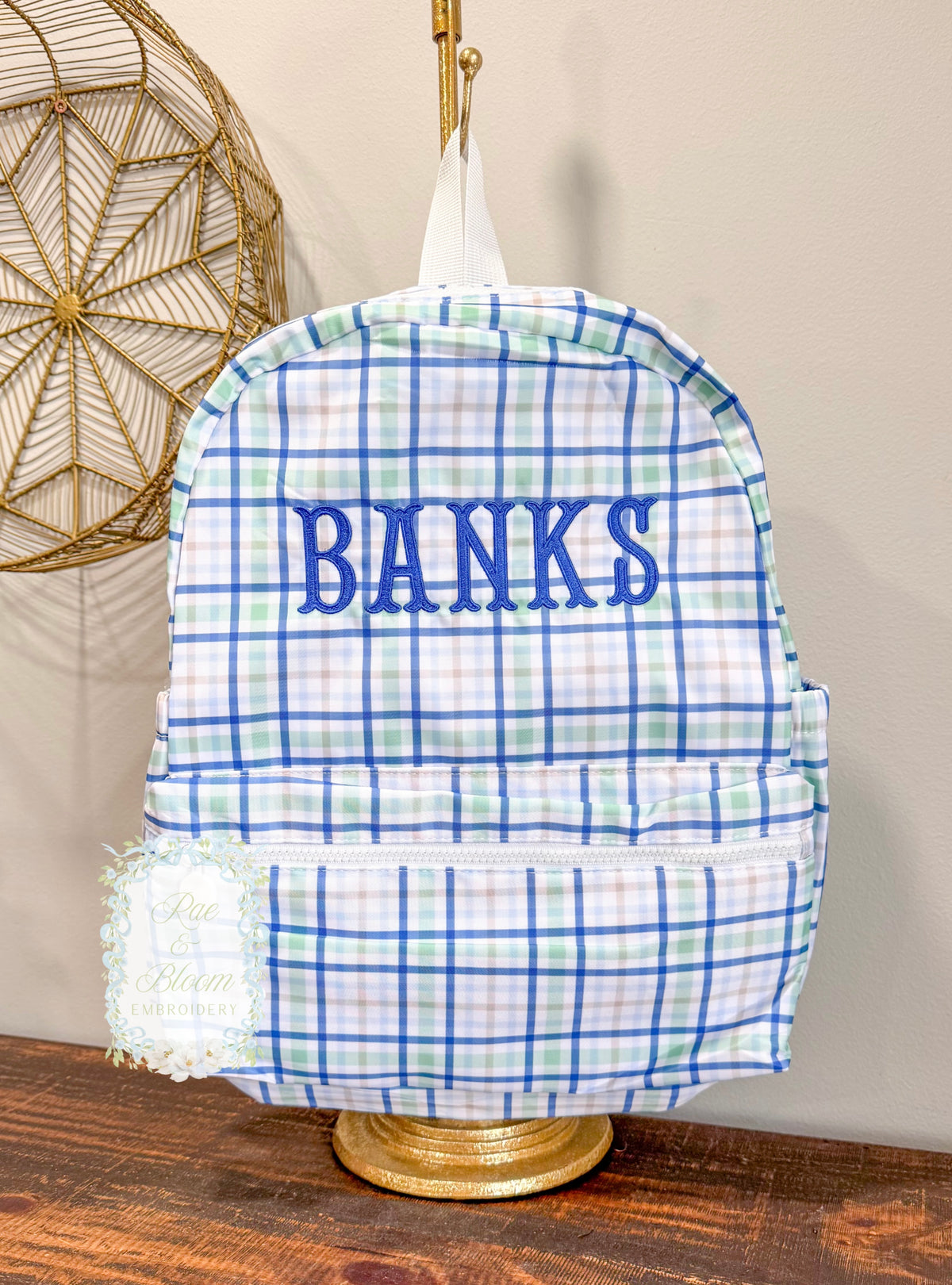 Plaid Backpack