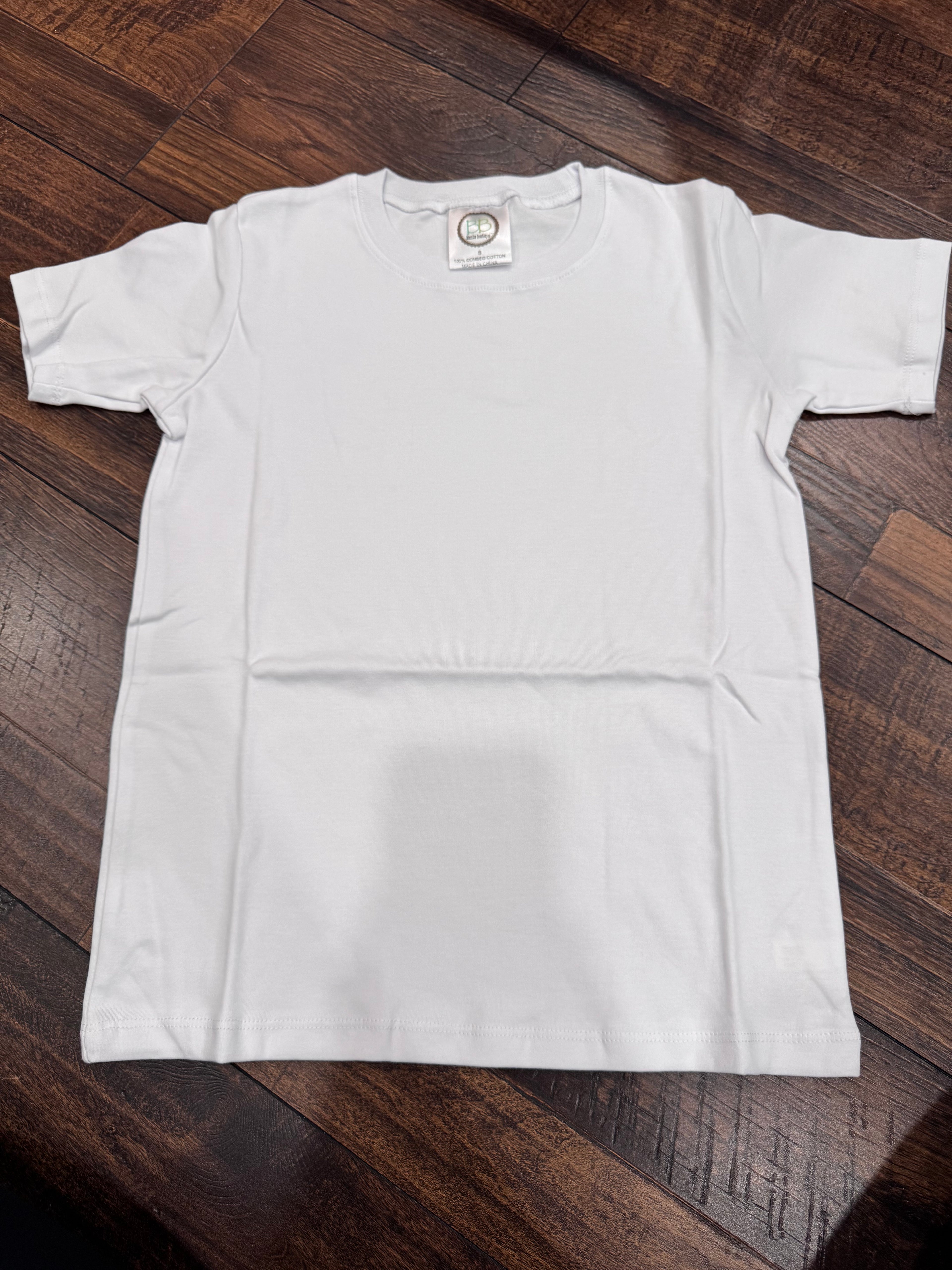 Sz 8 White Tee