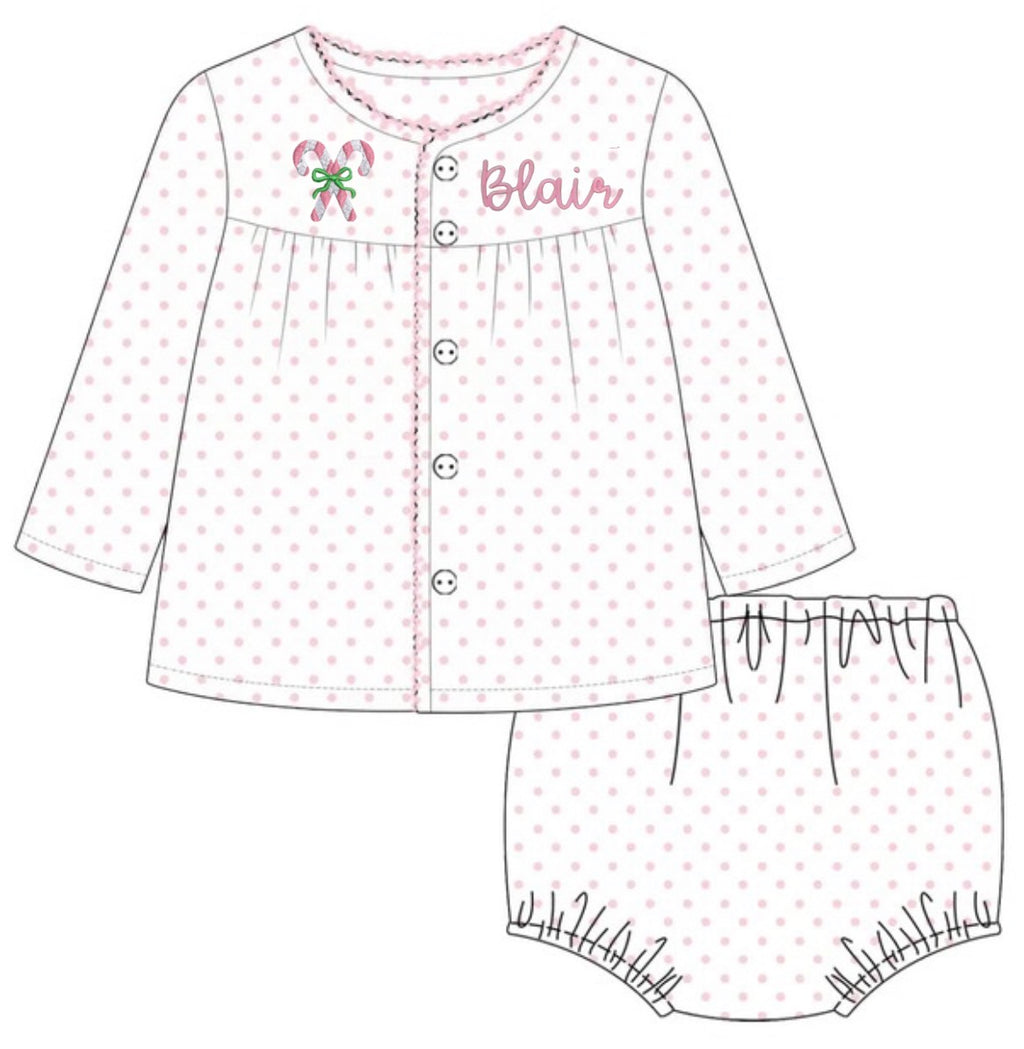 PRE-ORDER Girl Pink Bitty Dot Set