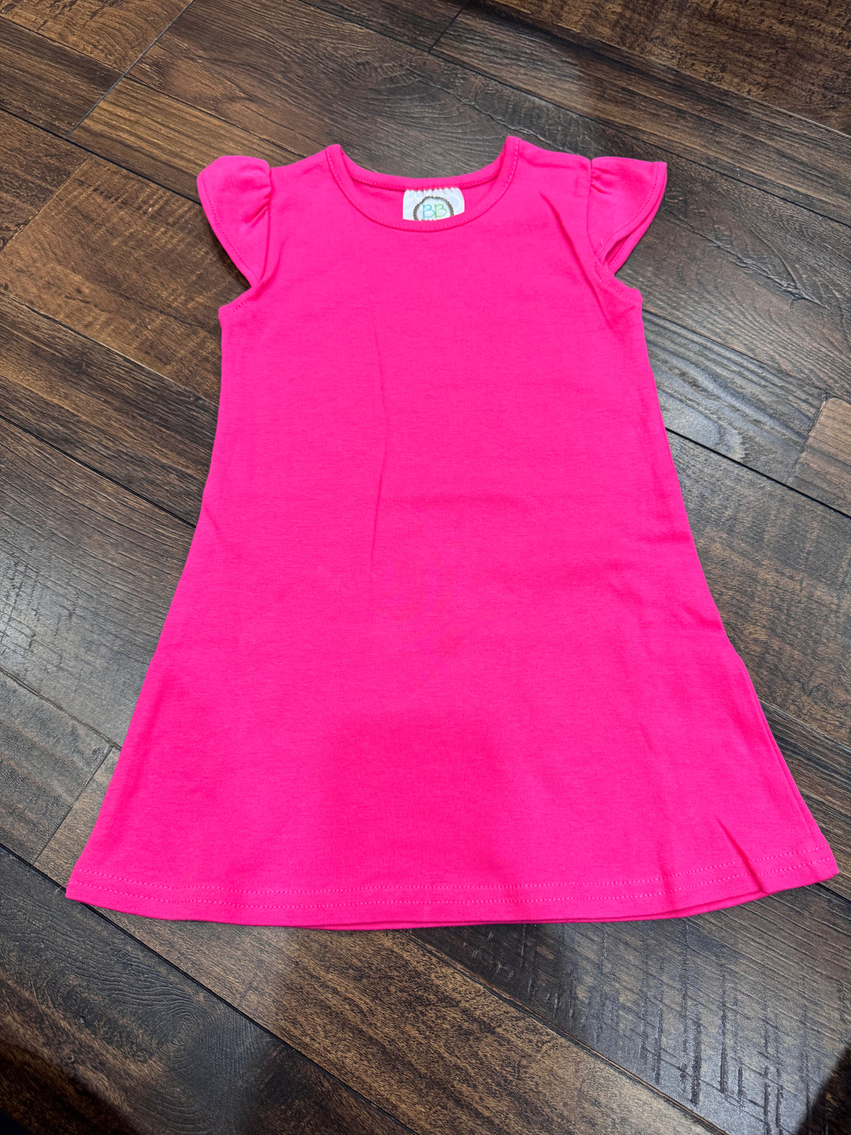 2T & 3T Pink Flutter Sleeve Dress