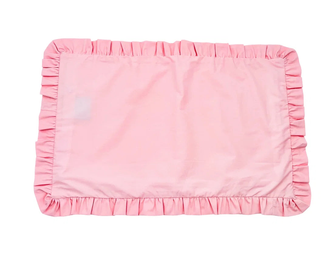 Pink Ruffle Pillow (includes insert)
