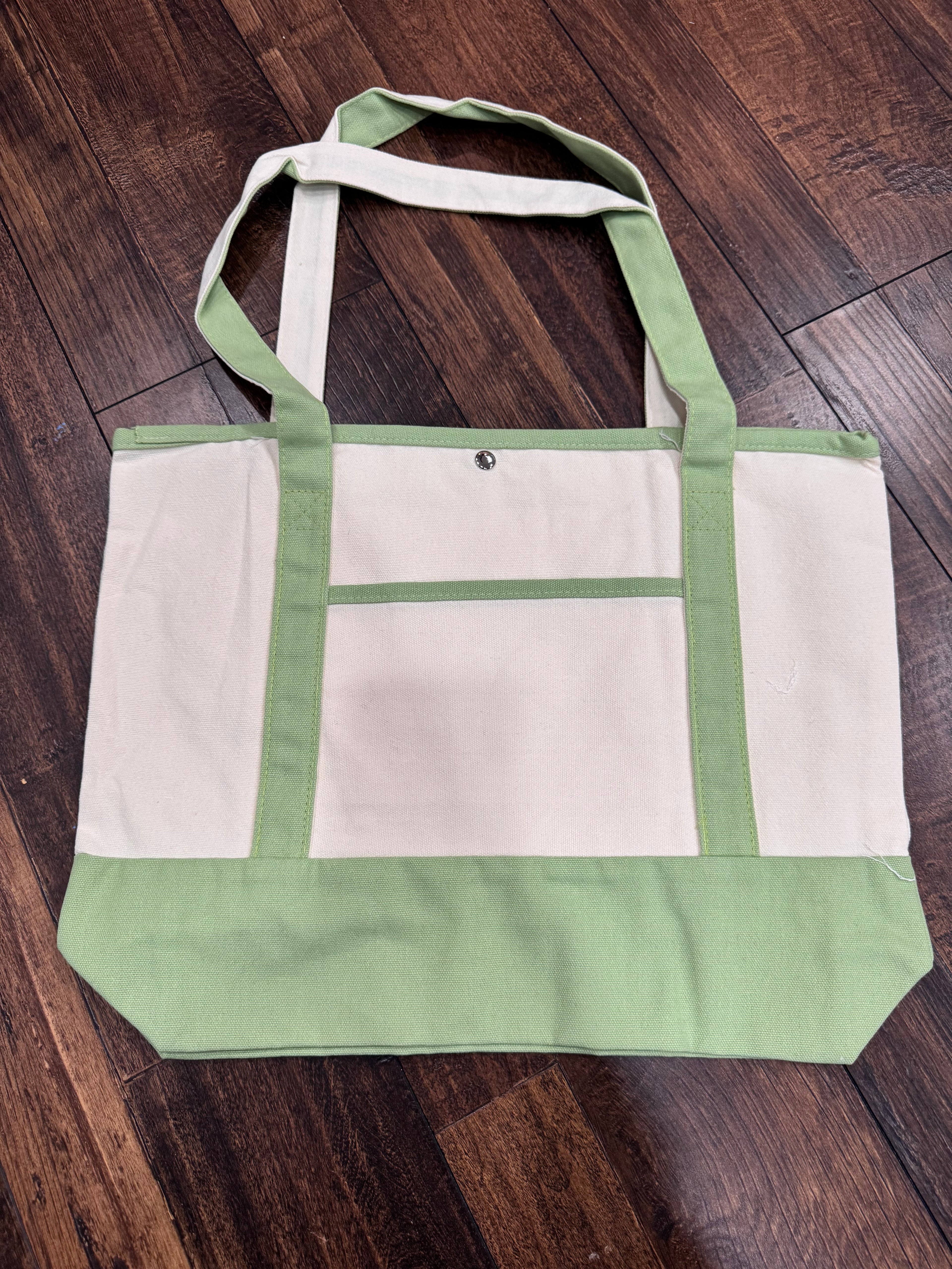 Sage Trim Tote Bag