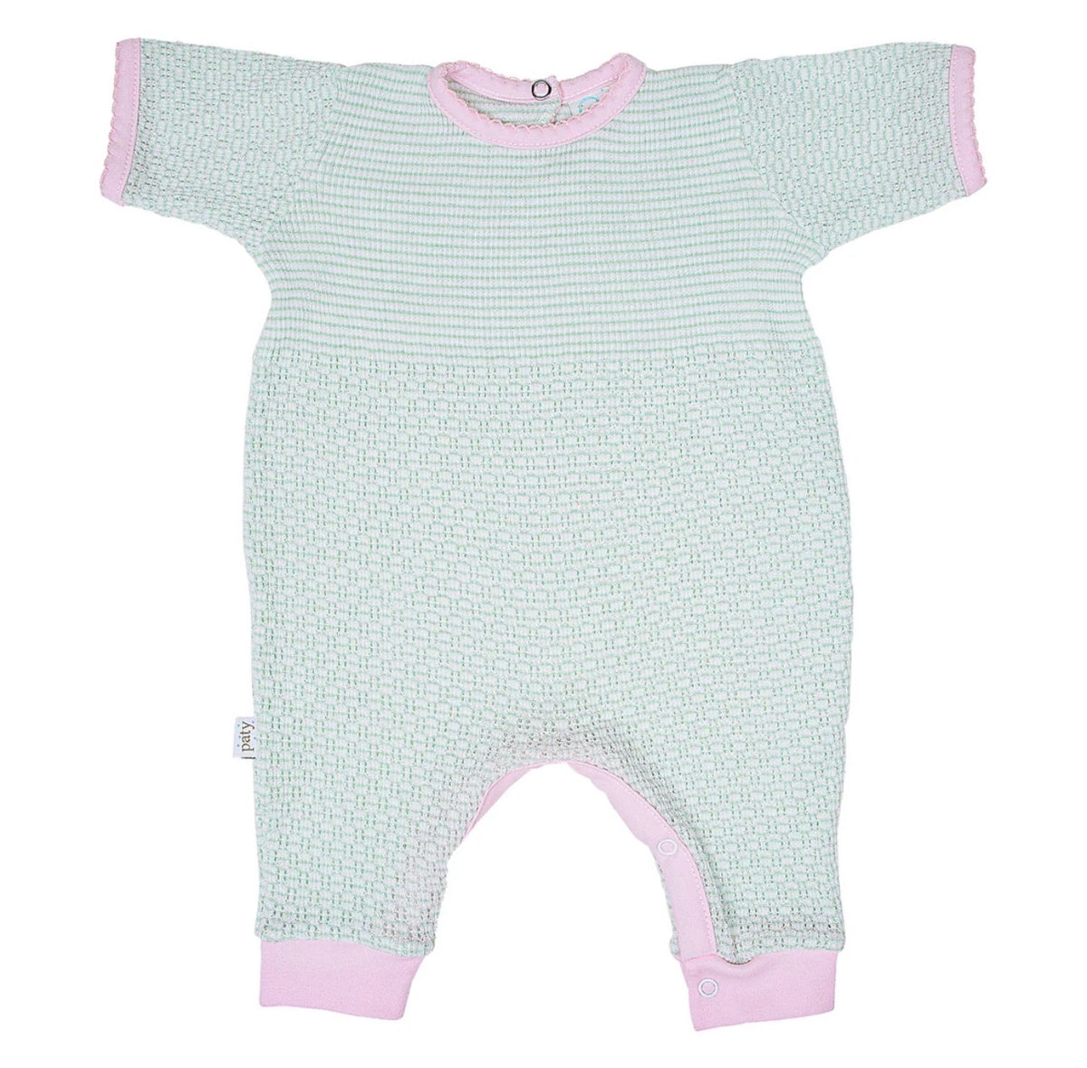 Short Sleeve Romper w/ Pima Trim