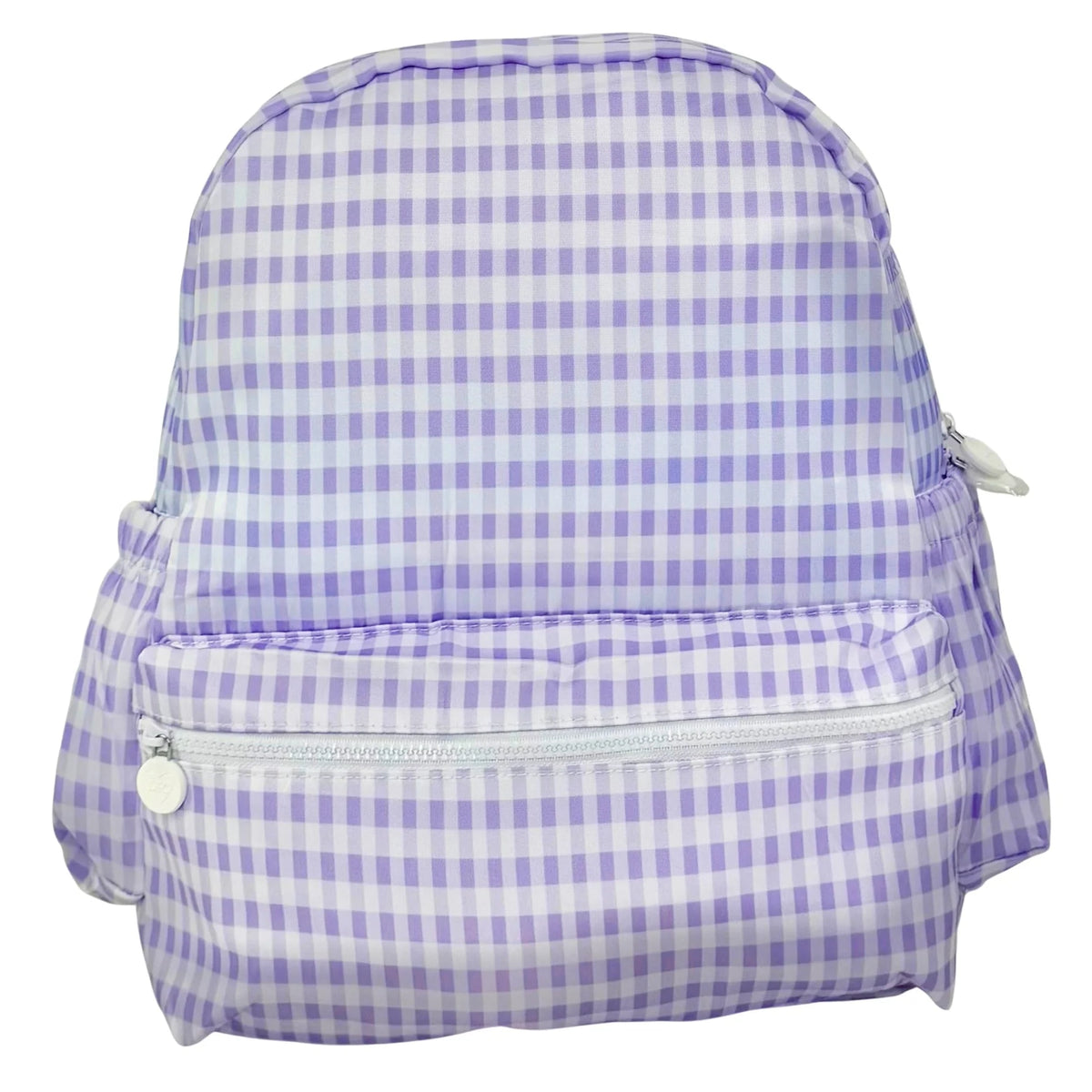 Purple Gingham Backpack