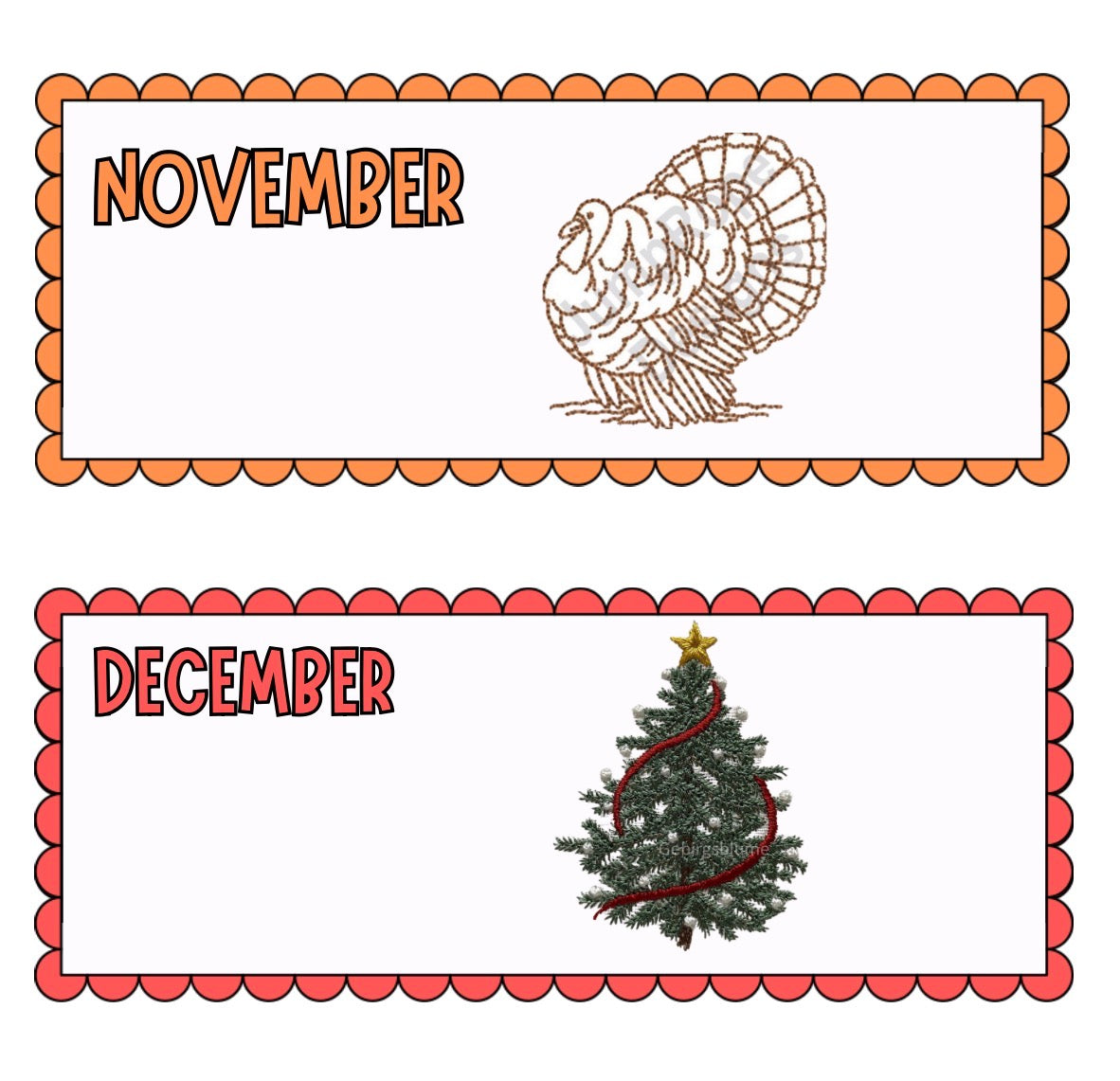 Embroidered Wreath Sash Subscription