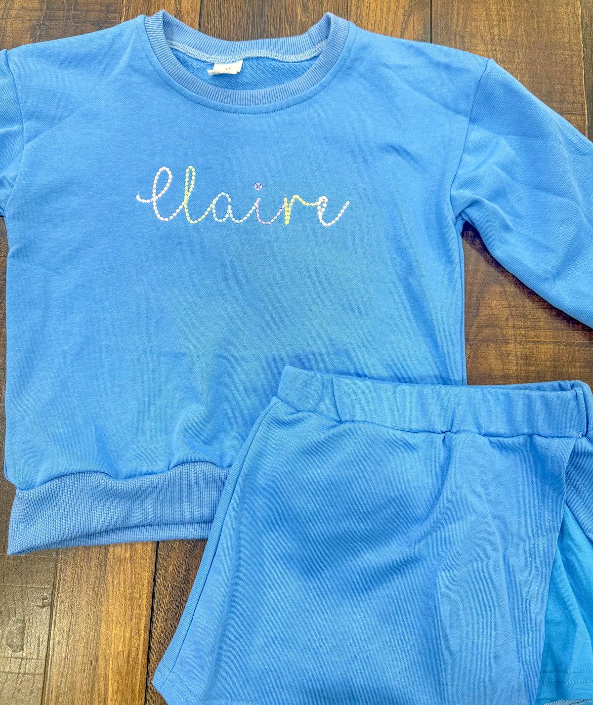 Blue Skort Set