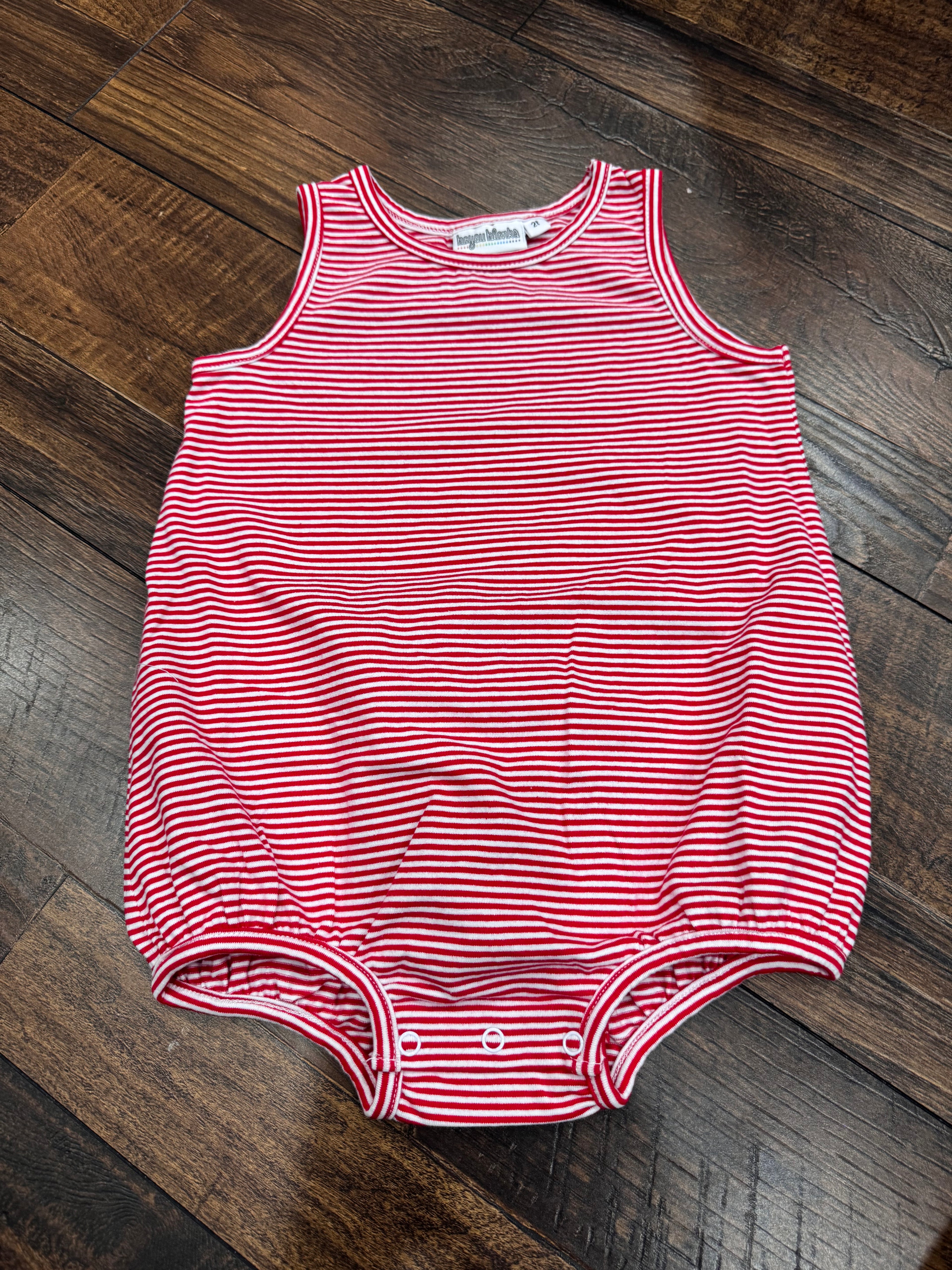 2T Red Striped Bubble