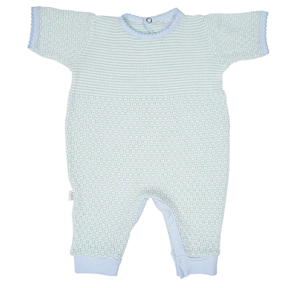 Short Sleeve Romper w/ Pima Trim