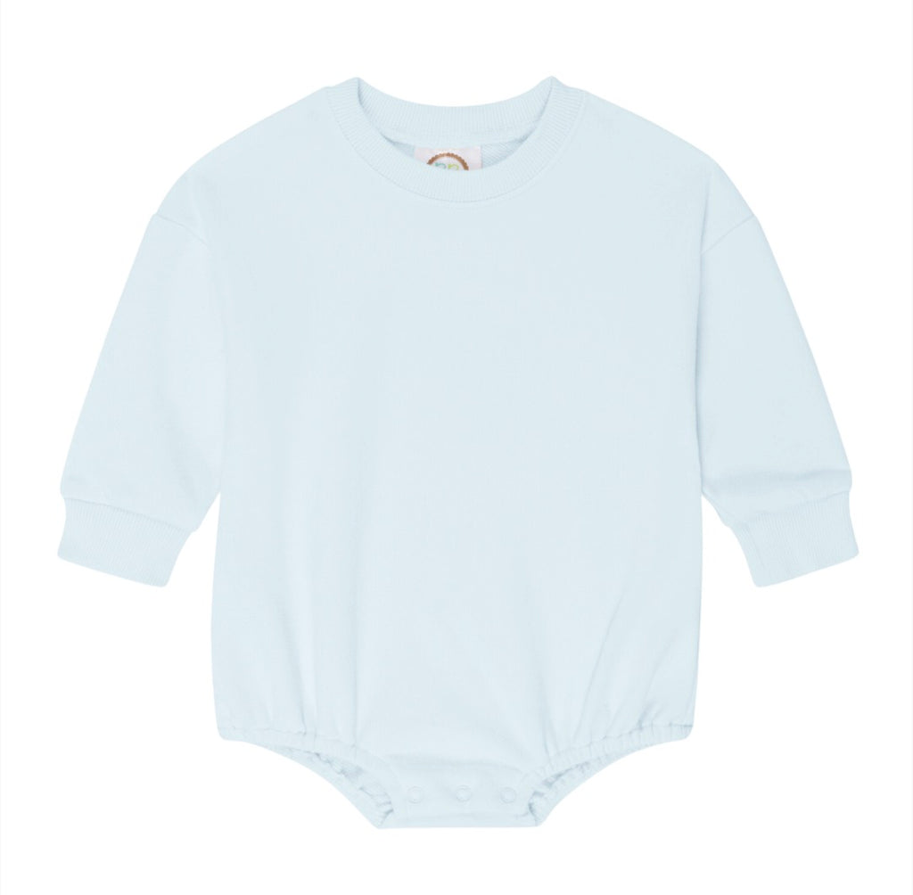 Pink Gingham Bow on Blue Bubble