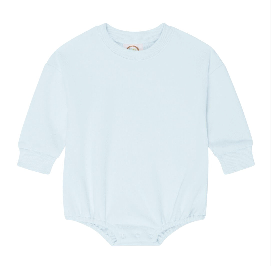 Pink Gingham Bow on Blue Bubble