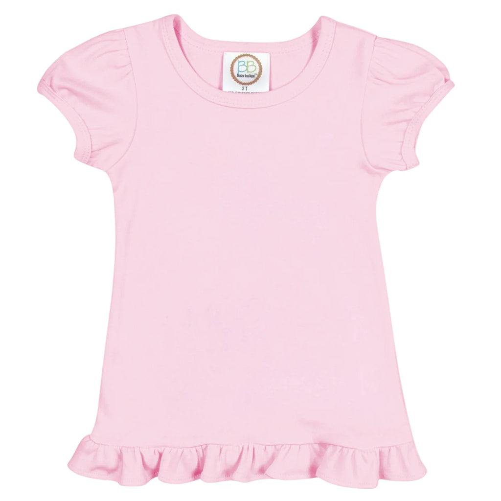 Short Sleeve Ruffle Tee