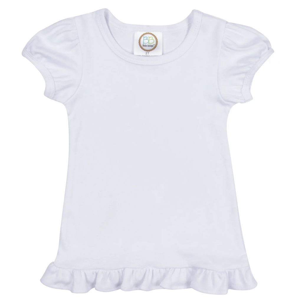 Short Sleeve Ruffle Tee